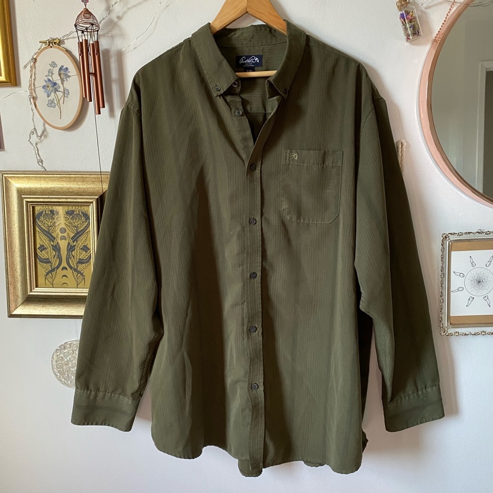 Olive button up perfection